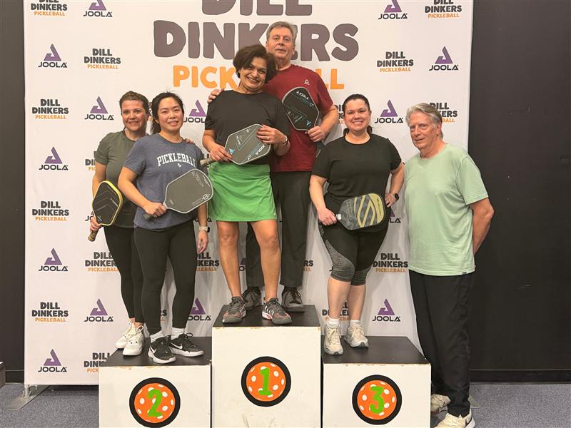 Tournament winners on the podium