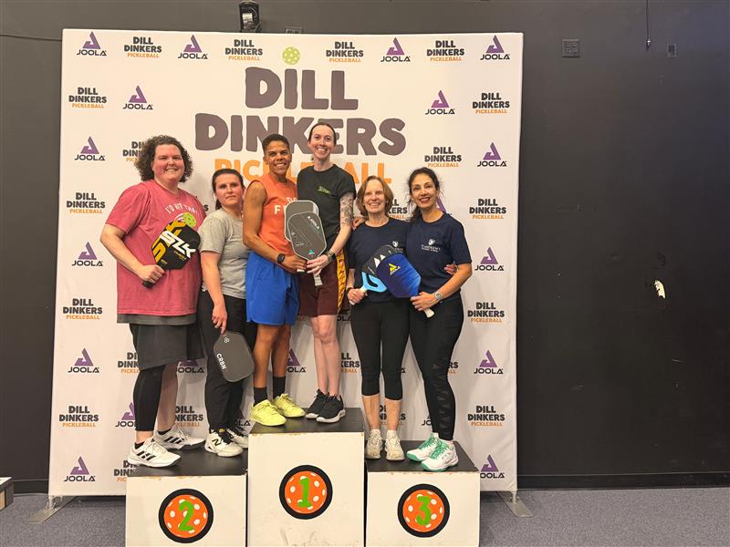 Tournament winners on the podium