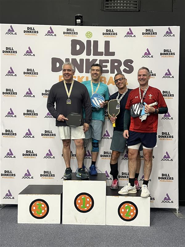 Tournament winners on the podium