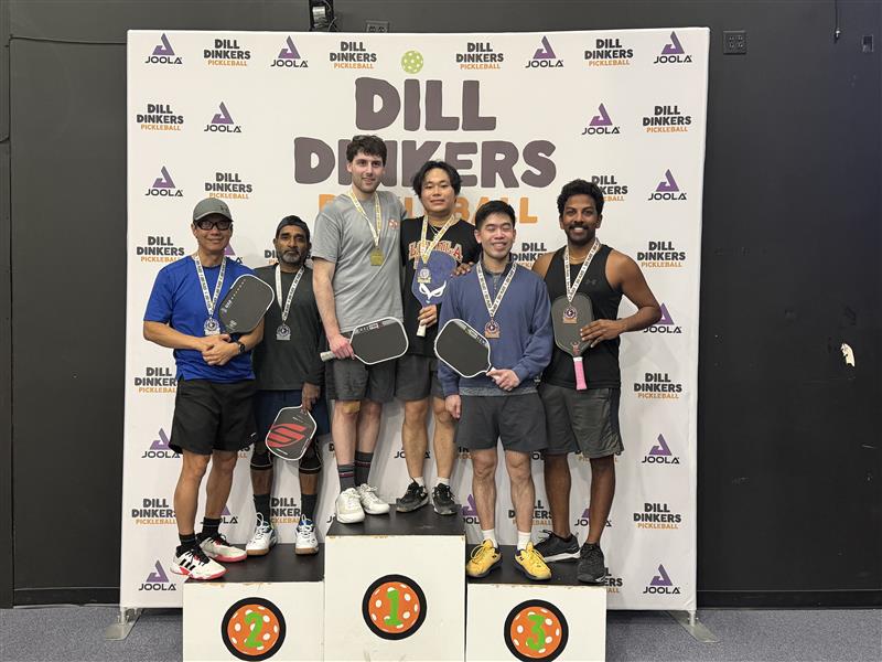 Tournament winners on the podium